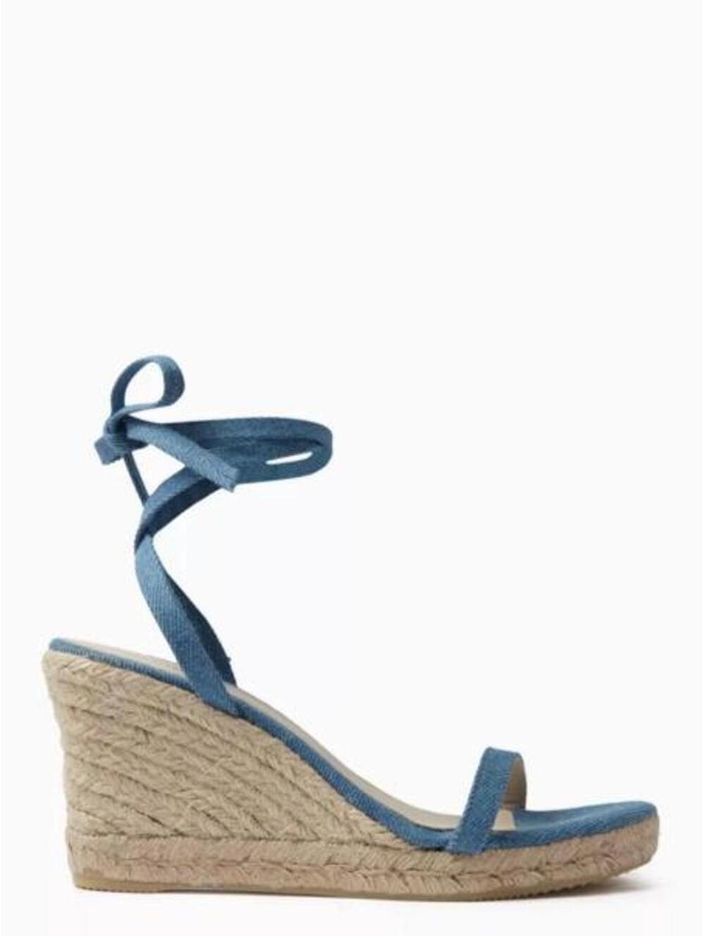 Alohas Blue denim Willa wedge